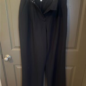 Abercrombie & Fitch Black Wide Leg Pants
